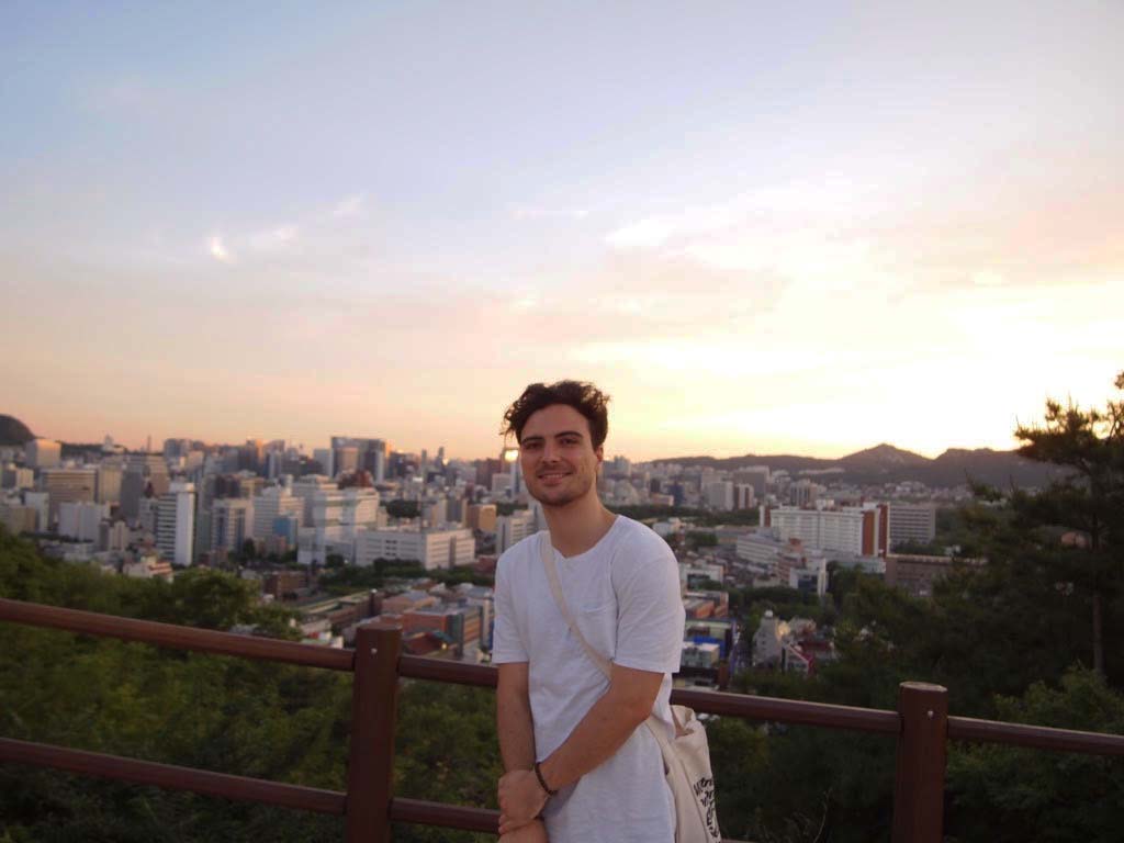 sunset in seoul