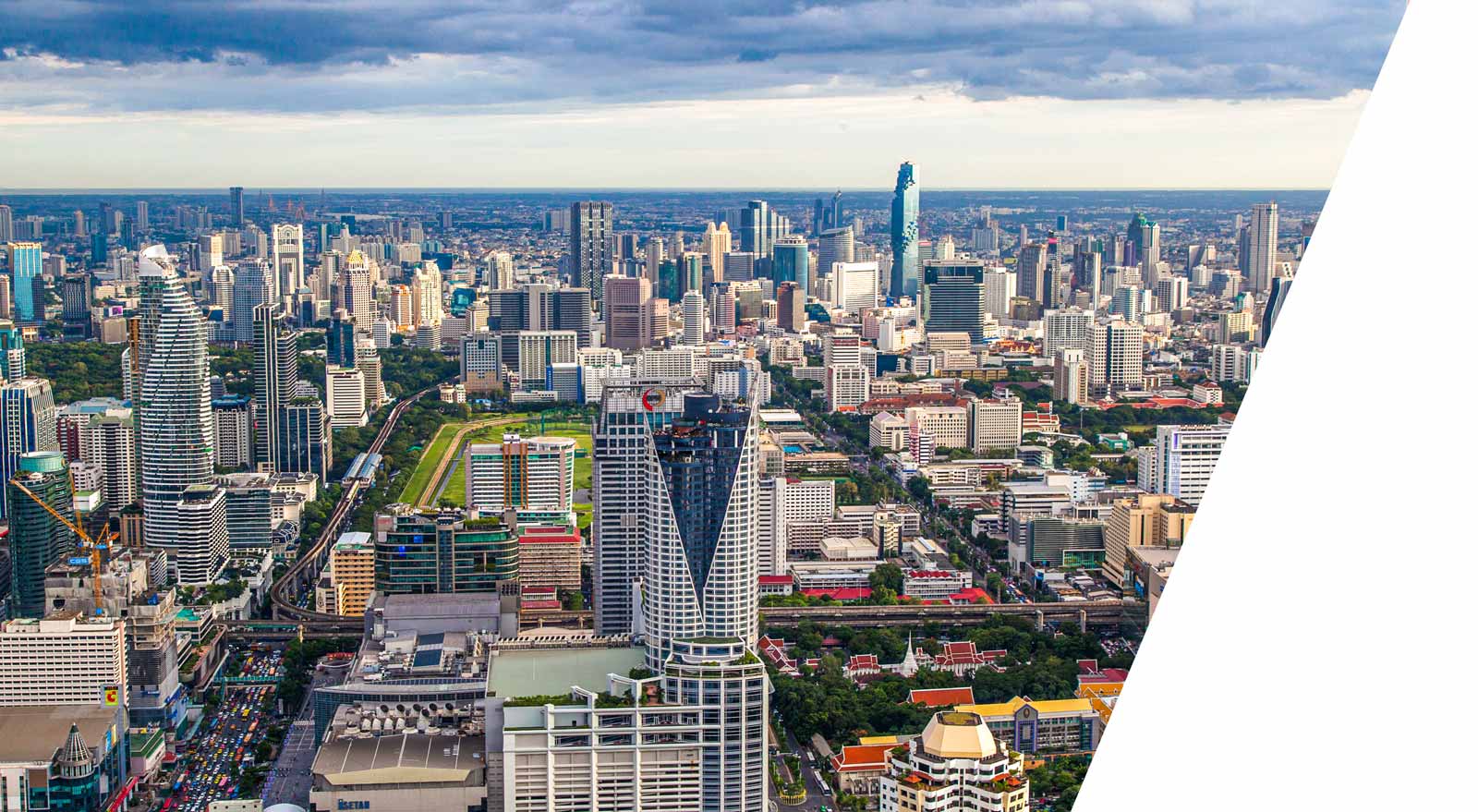 view over bangkok during daylight
