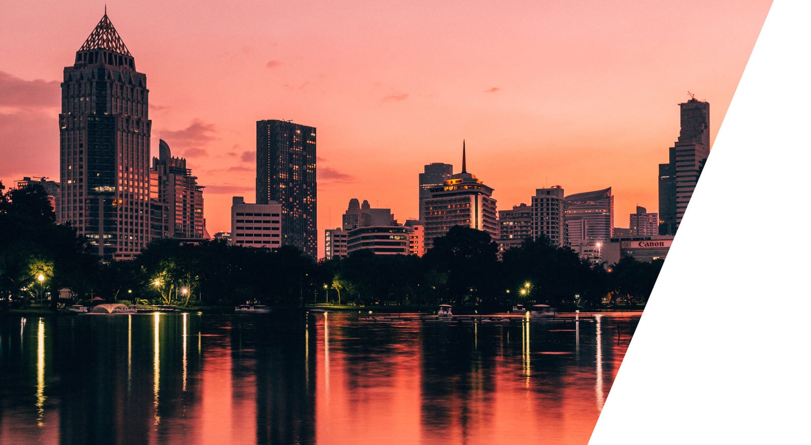 bangkok during sunset
